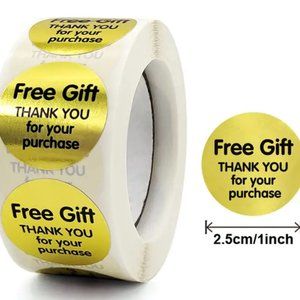 500 pcs Free Gift Thank you for your purchase stickers